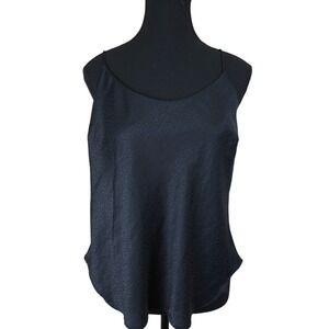 Victorias Secret Womens Black Cami Shirt Black Animal Print Lounge Witchy Gothic